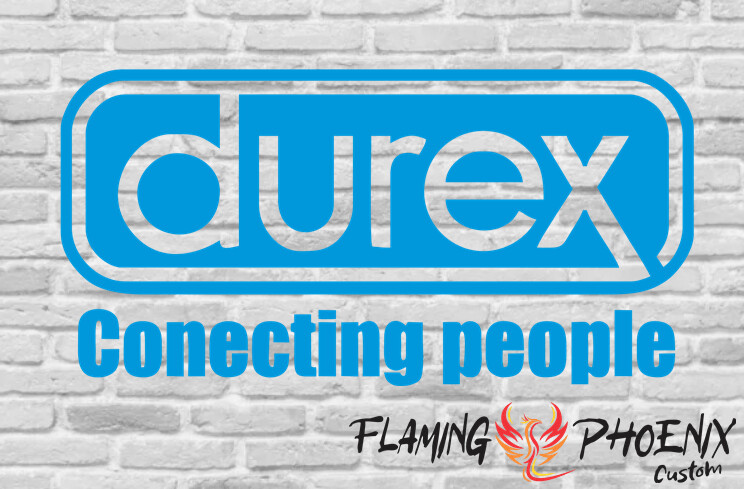 DUREX CONECTING PEOPLE CUSTOM CAR VINYL STICKER DECAL