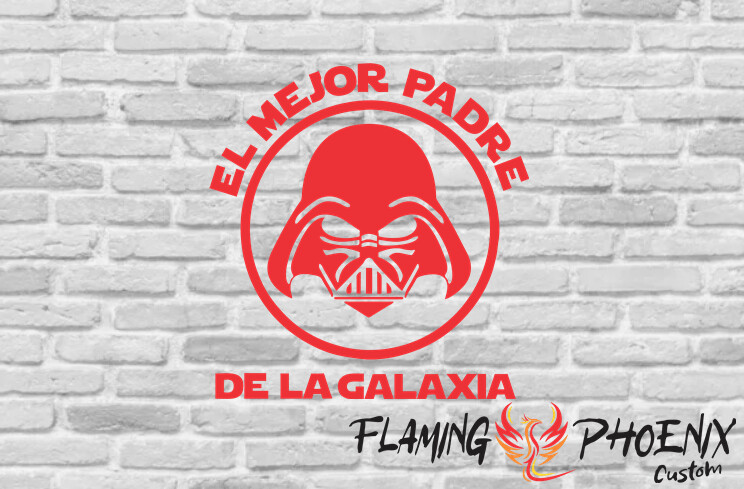 EL MEJOR PADRE DE LA GALAXIA CUSTOM CAR VINYL STICKER DECAL