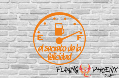 EL SECRETO DE LA FELICIDAD CUSTOM CAR VINYL STICKER DECAL