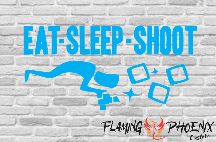 EAT SLEEP SHOT CUSTOM CAR VINYL STICKER DECAL