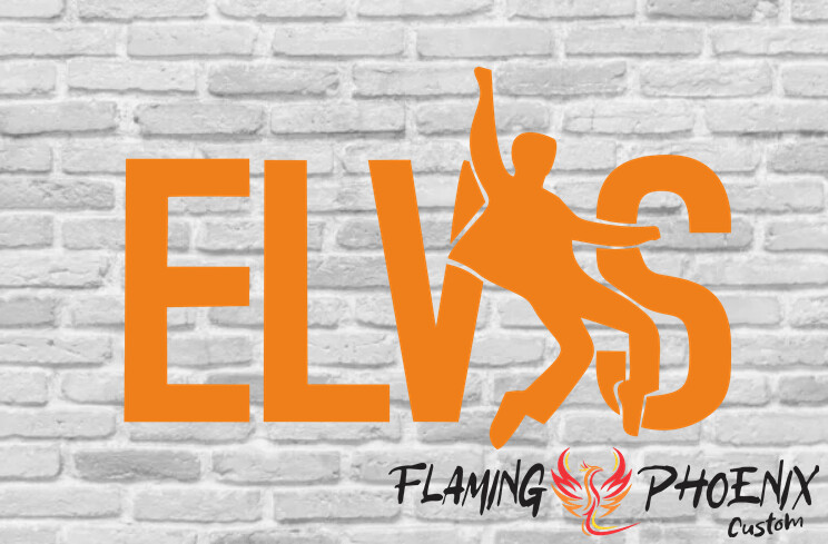 ELVIS CUSTOM CAR VINYL STICKER DECAL