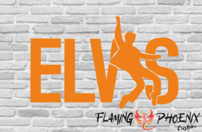 ELVIS CUSTOM CAR VINYL STICKER DECAL