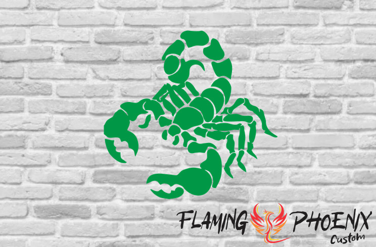 SCORPION CUSTOM CAR VINYL STICKER DECAL