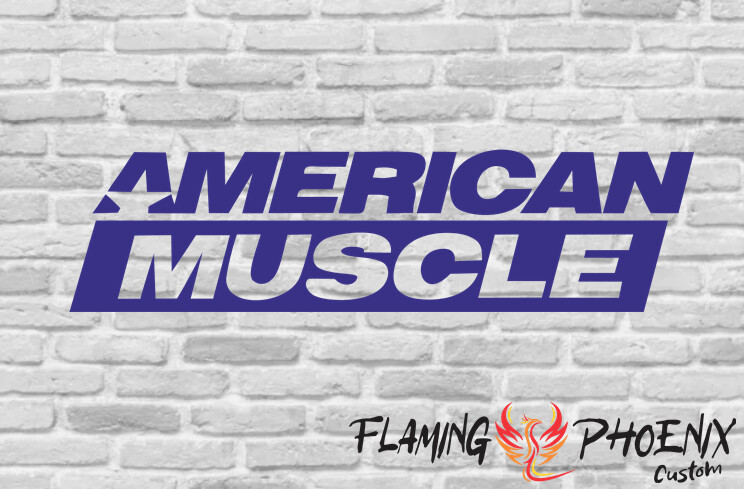 AMERICAN MUSCLE STAR CUSTOM CAR VINYL STICKER DECAL
