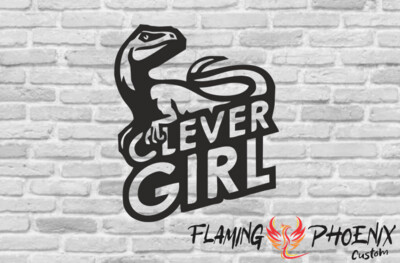CLEVER GIRL CUSTOM CAR VINYL STICKER DECAL