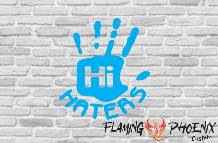 HI HATERS CUSTOM CAR VINYL STICKER DECAL