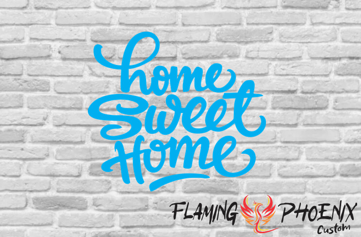 HOME SWEET HOME CUSTOM CAR VINYL STICKER DECAL