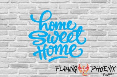 HOME SWEET HOME CUSTOM CAR VINYL STICKER DECAL