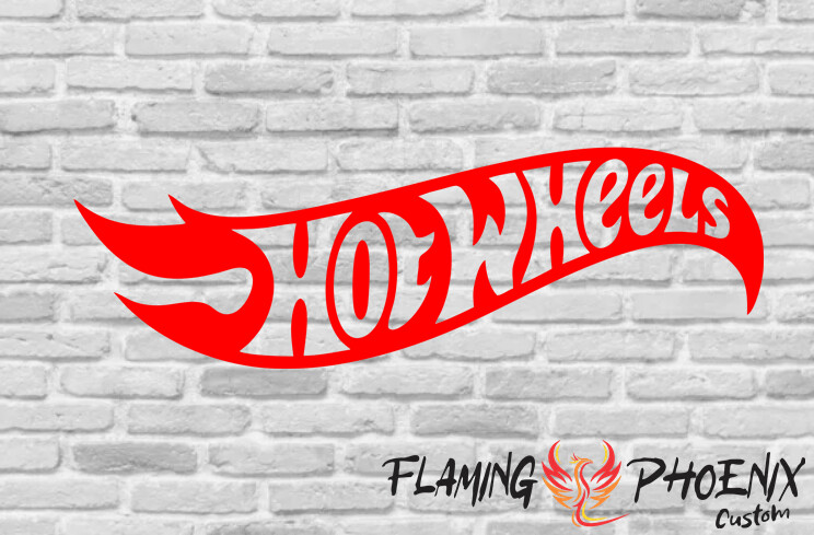 HOT WHEELS CUSTOM CAR VINYL STICKER DECAL