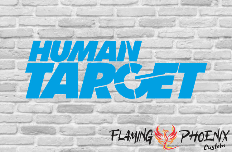 HUMAN TARGET CUSTOM CAR VINYL STICKER DECAL