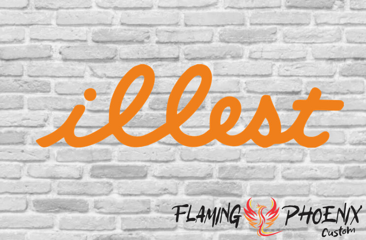 ILLEST CUSTOM CAR VINYL STICKER DECAL