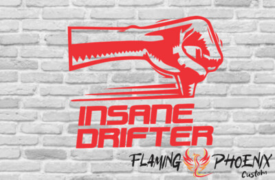INSANE DRIFTER CUSTOM CAR VINYL STICKER DECAL