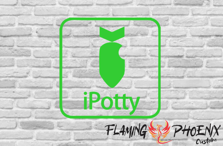 IPOTTY CUSTOM CAR VINYL STICKER DECAL