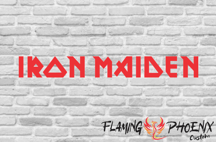 IRON MAIDEN CUSTOM CAR VINYL STICKER DECAL