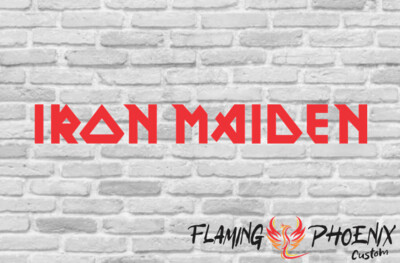 IRON MAIDEN CUSTOM CAR VINYL STICKER DECAL