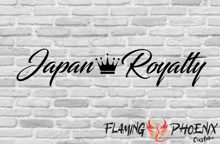 JAPAN ROYALE CUSTOM CAR VINYL STICKER DECAL