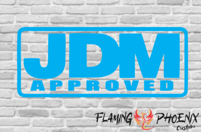 JDM APPROVED CUSTOM CAR VINYL STICKER DECAL