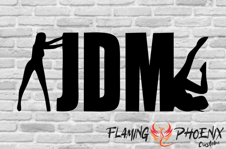 JDM GIRLS CUSTOM CAR VINYL STICKER DECAL