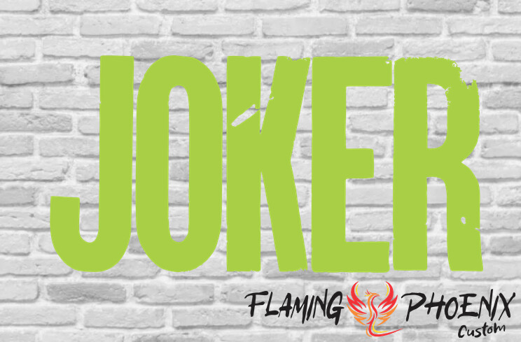 JOKER CUSTOM CAR VINYL STICKER DECAL