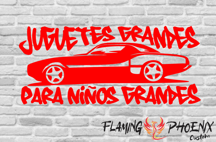 JUGUETES GRANDES PARA NIÑOS PEQUEÑOS CUSTOM CAR VINYL STICKER DECAL