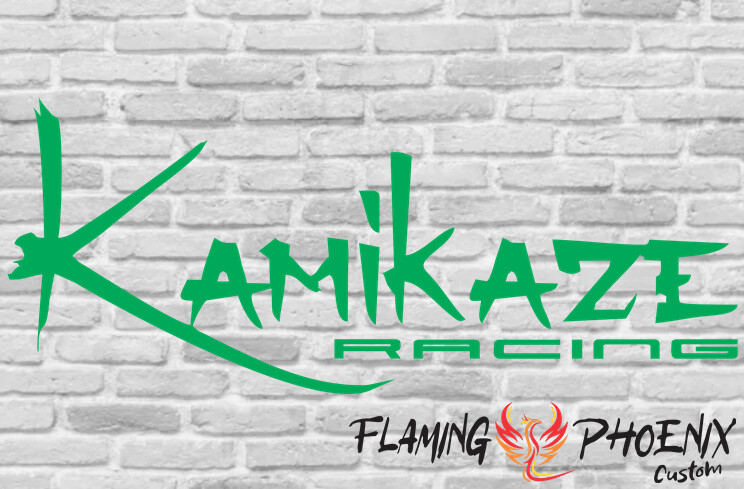 KAMIKAZE RACING CUSTOM CAR VINYL STICKER DECAL