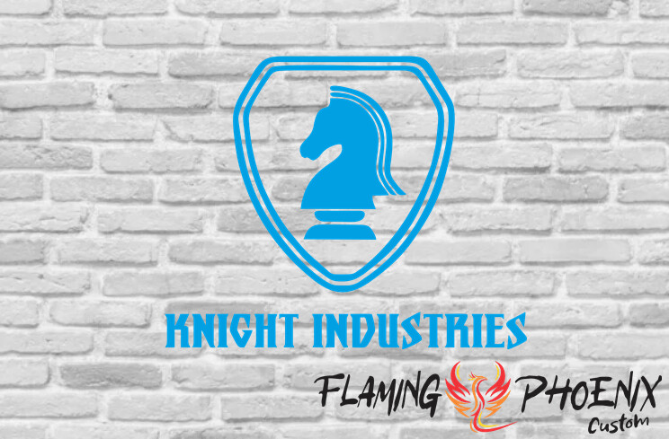 KNIGHT INDUSTRIES CUSTOM CAR VINYL STICKER DECAL