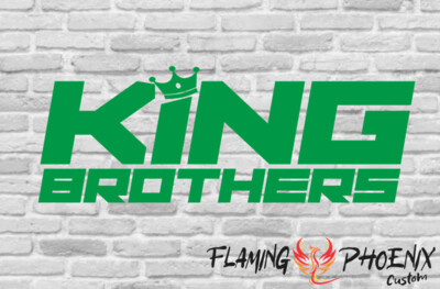 KING BROTHERS CUSTOM CAR VINYL STICKER DECAL