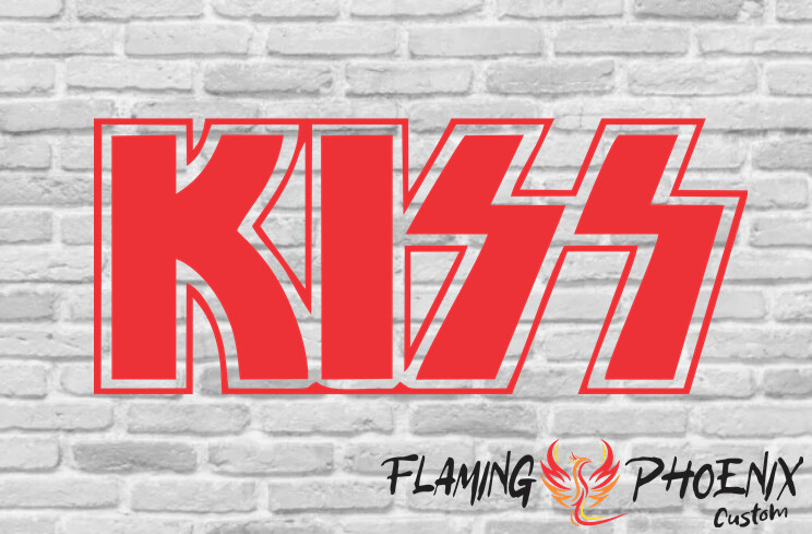 KISS CUSTOM CAR VINYL STICKER DECAL