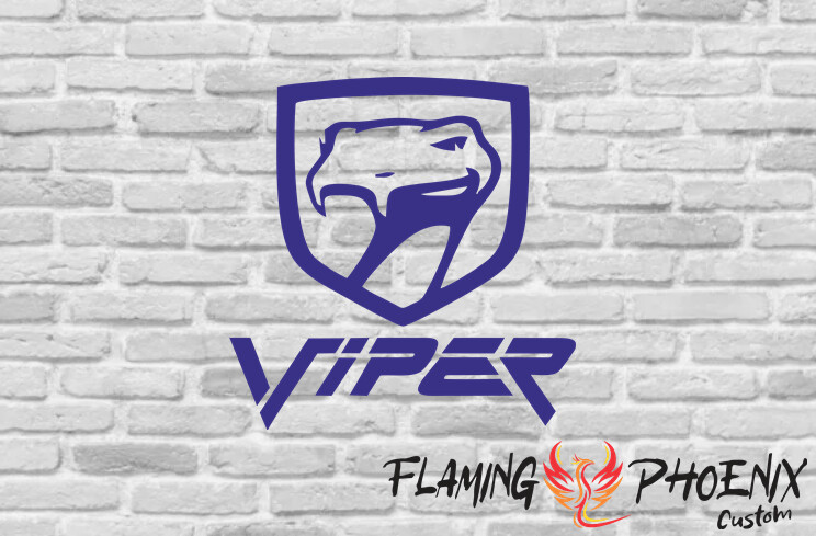 VIPER CUSTOM CAR VINYL STICKER DECAL