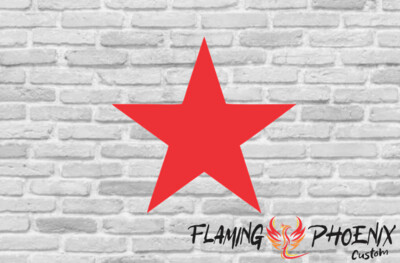 STAR CUSTOM CAR VINYL STICKER DECAL