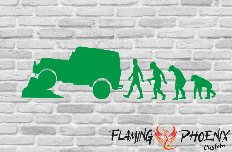 4X4 EVOLUTION CUSTOM CAR VINYL STICKER DECAL