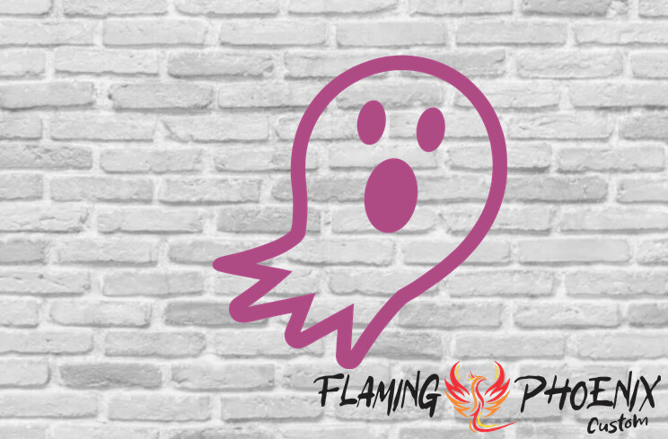 GHOST AFRAID CUSTOM CAR VINYL STICKER DECAL