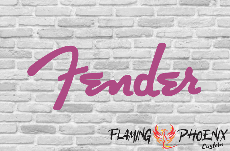 FENDER CUSTOM CAR VINYL STICKER DECAL