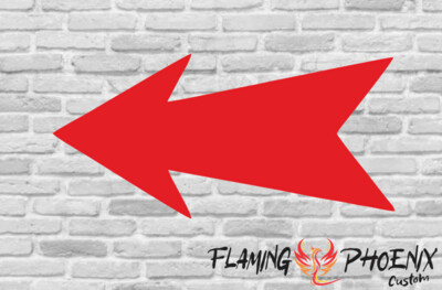 ARROW SOLID CUSTOM CAR VINYL STICKER DECAL