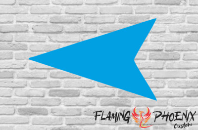 ARROW TRIANGLE SOLID CUSTOM CAR VINYL STICKER DECAL