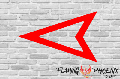 ARROW TRIANGLE CUSTOM CAR VINYL STICKER DECAL