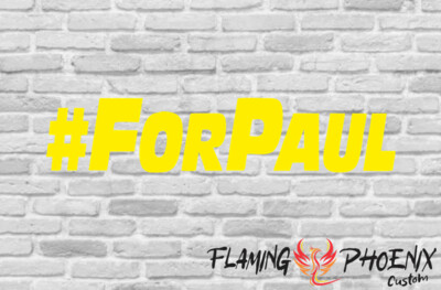 FOR PAUL CUSTOM CAR VINYL STICKER DECAL