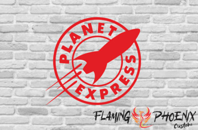 PLANET EXPRESS CUSTOM CAR VINYL STICKER DECAL