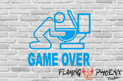 GAME OVER CUSTOM CAR VINYL STICKER DECAL