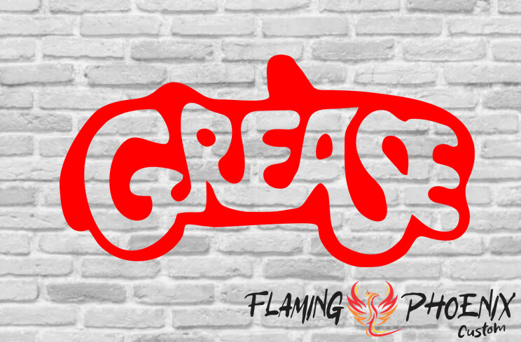 GREASE CAR CUSTOM CAR VINYL STICKER DECAL