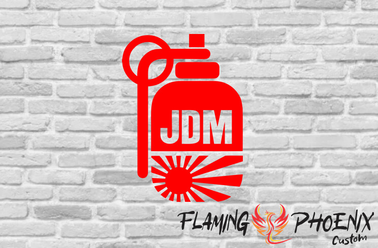 JDM GRENADE CUSTOM CAR VINYL STICKER DECAL