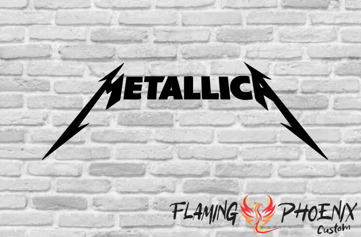 METALLICA LOGO CUSTOM CAR VINYL STICKER DECAL