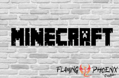 MINECFRAFT CUSTOM CAR VINYL STICKER DECAL