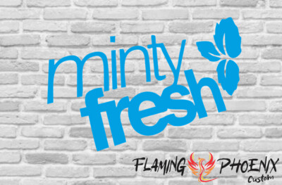 MINTY FRESH CUSTOM CAR VINYL STICKER DECAL