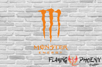 MONSTER VERTICAL CUSTOM CAR VINYL STICKER DECAL