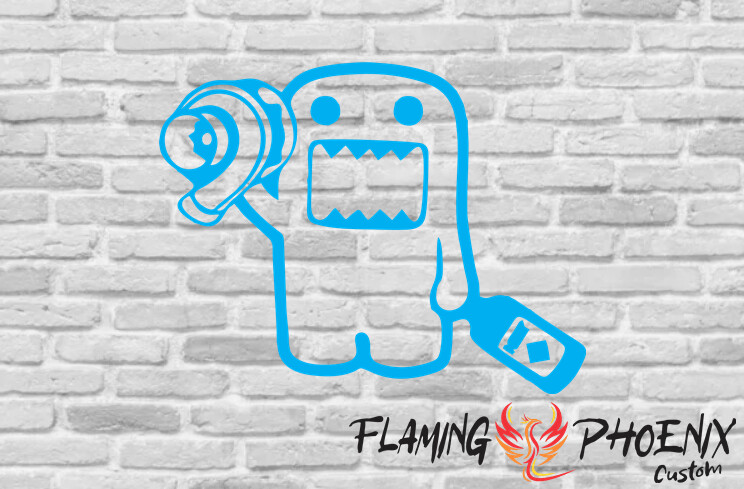DOMO TURBO NITRO CUSTOM CAR VINYL STICKER DECAL