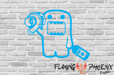 DOMO TURBO NITRO CUSTOM CAR VINYL STICKER DECAL