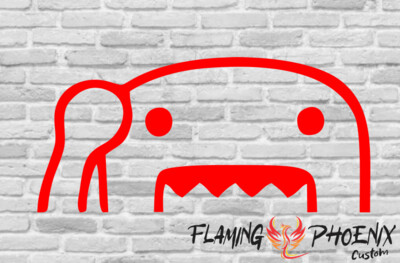 DOMO HEAD CUSTOM CAR VINYL STICKER DECAL