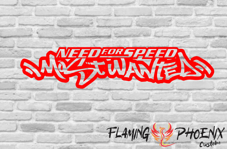 NEED FOR SPEED MOST WANTED CUSTOM CAR VINYL STICKER DECAL