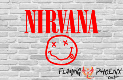 NIRVANA FACE CUSTOM CAR VINYL STICKER DECAL